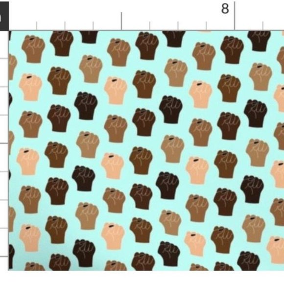 Black Lives Matter Fitted Face Mask - Picture 14 of 14